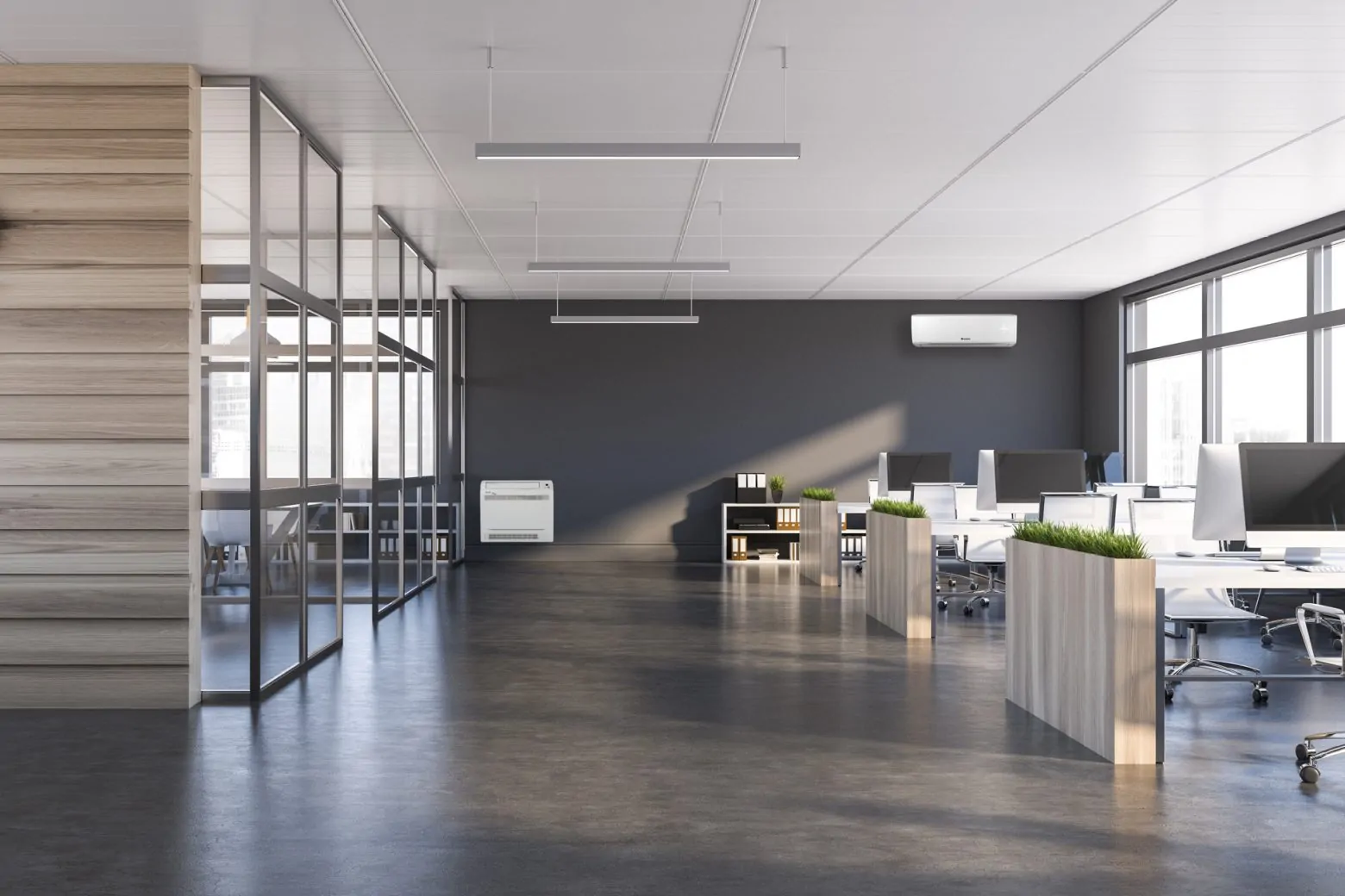 Klimatyzator konsola w biurze