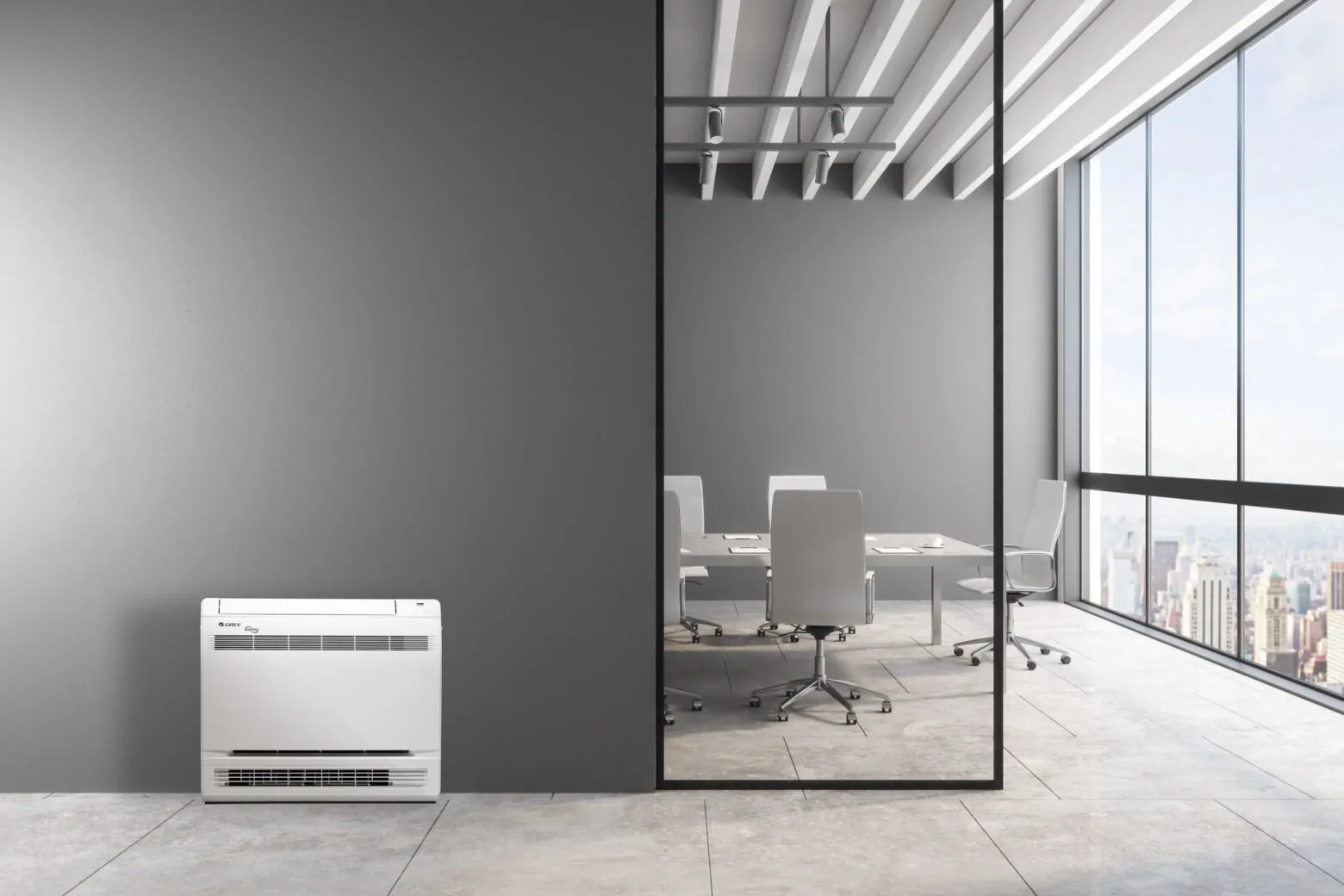 Klimatyzator typu konsola nadarzyn, grzeje zima, chłodzi latem